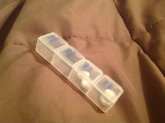 pills in plastic case